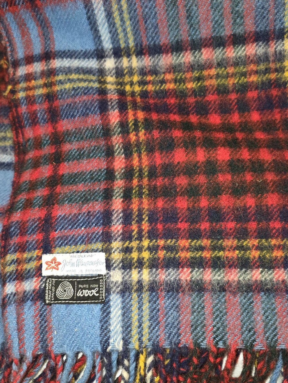John Wanamaker Anderson Tartan 100% Wool Blanket/throw